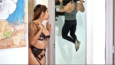 Image Stunning MILF in lingerie asks her stepson to fuck her while her husband is away!