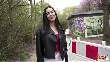 Image GERMAN SCOUT - Slim and Small Tits Latina Girl Kubera Fortuna at First Casting Fuck