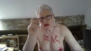 Image Sissy slag Sarah's  exposure humiliation - is it male or female? Only knows that it  just craves cock up its shithole