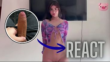 Image React: My stepsister wakes me up with a surprise blowjob, I never thought my dream could come true, she's 18 and I cum in her tight, pink, wet and war
