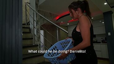 Image Stepmom Alondra Catches Virgin Stepson Jerking His Monster Cock to Her Pics