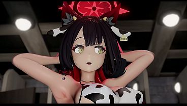 Image Bass Knight Hentai Dance And Sex - Kosaka Wakamo Amau Ako, Ajitani Hifumi, Izayoi Nonomi | Blue Archive MMD R-18, 3D, Hentai, Cartoon, Ecchi HMV PMV
