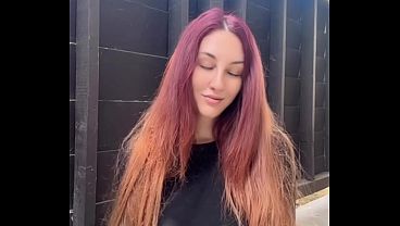 Image Artemisia Love long hair fetish smoking a cigarette outdoor