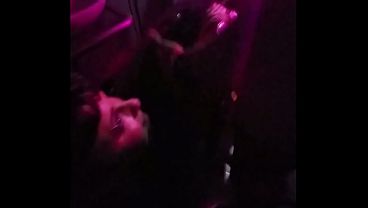 Image free Amateur - 3 Girls giving blowjobs in a club bathroom in 3 Boys