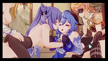 Image Ganyu & Keqing - Genshin Impact Hentai Animation