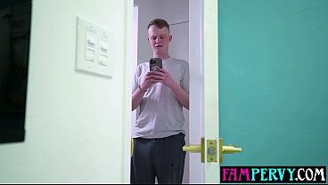 Image Desperate teen stepsister lets pervert masturbating stepbro smash