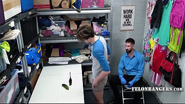 Image Twink Caught Stealing Cucumber, Now The Security's Determined To Fuck Him With It