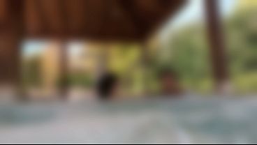 Image FLASHING my COCK in front of my STEPDAUGHTER in a PUBLIC POOL and she HELPS me MASTURBATE in front of everyone - REAL SEX RISKY 4K