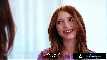 Image GIRLSWAY - Petite Redhead Myra Moans Seduces Busty Neighbor MILF Chloe Amour - SPANISH SUBTITLES