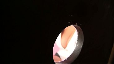 Image Slut give blowjob at fitting room gloryhole