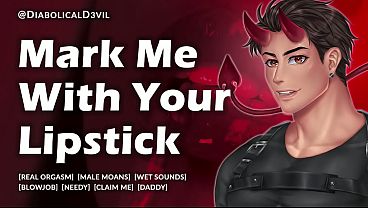 Image Stroking My Huge Cock and Getting Needy, I Want You to Suck My Cock and Mark Me With Your Lipstick || Diabolical D3vil