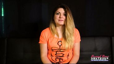 Image Blonde Curvy Coed Rachel Hot Rimjob Swallow Audition!