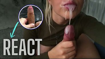 Image React: A gift for my girlfriend's husband. Lots of lubricant. Only blowjob