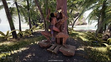 Image Lara Croft's ship sank, she's looking for secret sperm to repair her ship. 3D Hentai Game