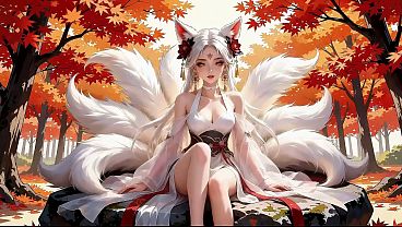 Image The cute little fox girl, do you like her? By the big fat guy... AI-generated