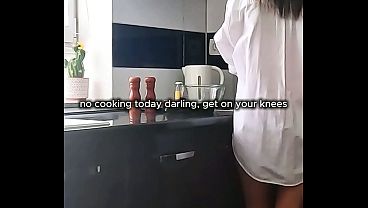 Image no cooking today, get on your knees and suck dick