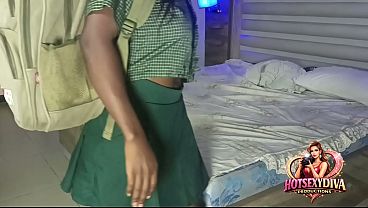 Image Creamy queen just start school today and she already giving her neat creamy pussy a rough touching she is so wet