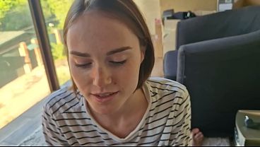 Image Waited a month for a blowjob, filled a cutie with cum with a bob