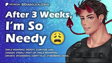 Image Stroking my Needy Cock For the First Time in Three Weeks, Using Cum for Lube || Male Moaning || Loud Male Orgasm || Diabolical D3vil