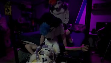 Image deer has some fun with 2 femboys