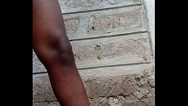 Image Fucking his asshole with a big dildo outside