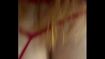 Image Cheerleader with a sexy face gives a blowjob and gets cum in her mouth POV
