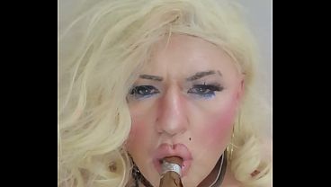 Image Laura Whor&eacute_ anal smoking cigar