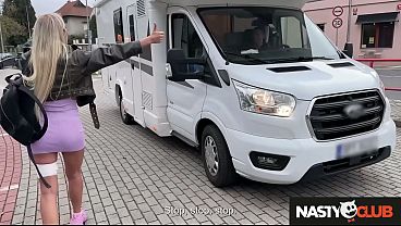 Image NastyClub - Blonde Zlata Shine Gets First Aid from Horny Couple in RV Van