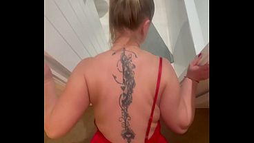Image Neighbor fuck me in the living room, finish on tits