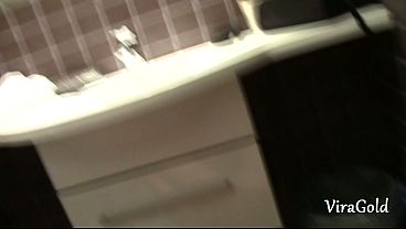 Image Home sex in the toilet and creampie in wet pussy