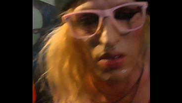Image Trans Slut's Tiny Butthole Begs for Attention ,Then She Cums All Over Her Own Face