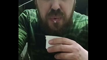 Image I can't live a day without the taste of fresh cum in my mouth! I came twice today and ate a lot of cum!