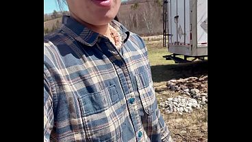 Image pee on the ground near truck wheel