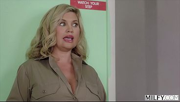 Image MILFY Busty Blonde Jailbird Angie Faith And Naughty MILF Guard Andie Anderson Share A Hard Cock