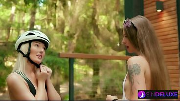 Image Our Pussies are Wet & Sweaty from all that Bike Riding! Lovita Fate & Olivia Sparkle for SinDeLuxe