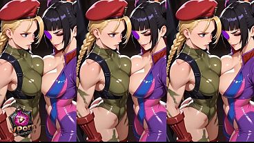 Image Sensual battle between Cammy White and Juri Han