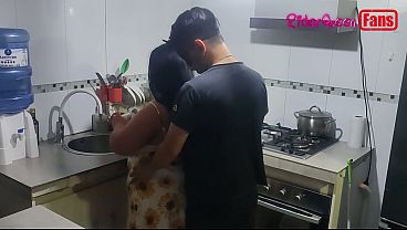Image Stepmom Teaching Sex in kitchen