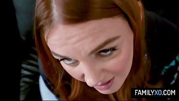 Image Hot redhead stepmom Marie McCray stops prayer to fuck stepson