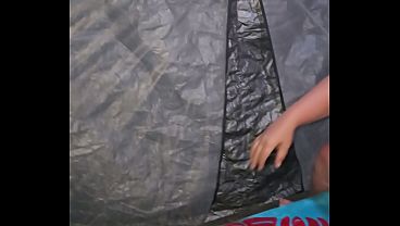 Image Pregnant milf cums in campground