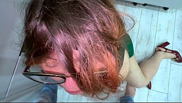 Image The stepson saw the stepmom's white panties and got a blowjob for it, after which they had anal sex