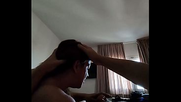 Image La primera mamada del dia, desde la vista de el. Casero-amateur