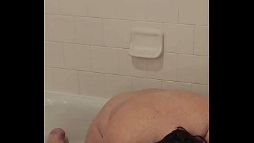 Image Big tits cumming while being pissed on
