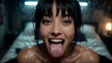 Image SEX SIMULATOR and tongue fetish with Caroline, Ai animation