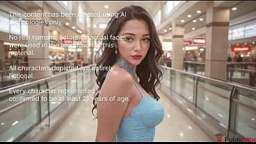 Image On a dare, I fucked my wife in a shopping mall in public and blasted a cumshot on her [Ai]