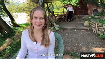 Image NastyClub - Perky Blonde Film Student Una Fairy Goes on a Blind Date Riverside