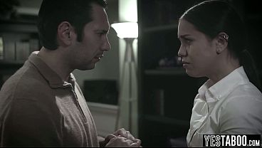 Image Depressed big boobs Latina teen student seduces a mature teacher