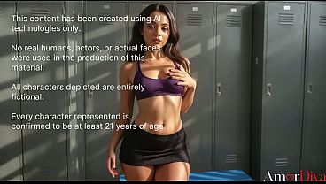 Image I caught this girl with an amazing bust in an empty locker room and fucked her hard right by the lockers while her boyfriend was out [Ai]