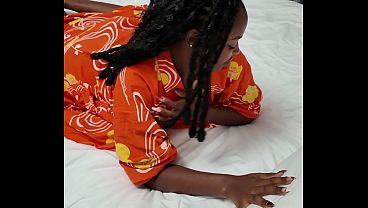 Image Hot ebony girl cums so hard from magic wand and anal fingering