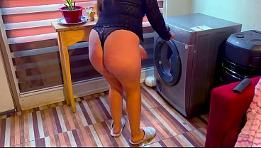 Image Stepdad fucks his stepdaughter hard in dryer taboo sex