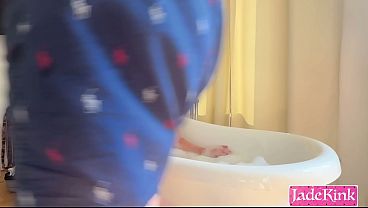 Image Prettiest girlfriend, hottest and most passionate rough sex in the bathtub